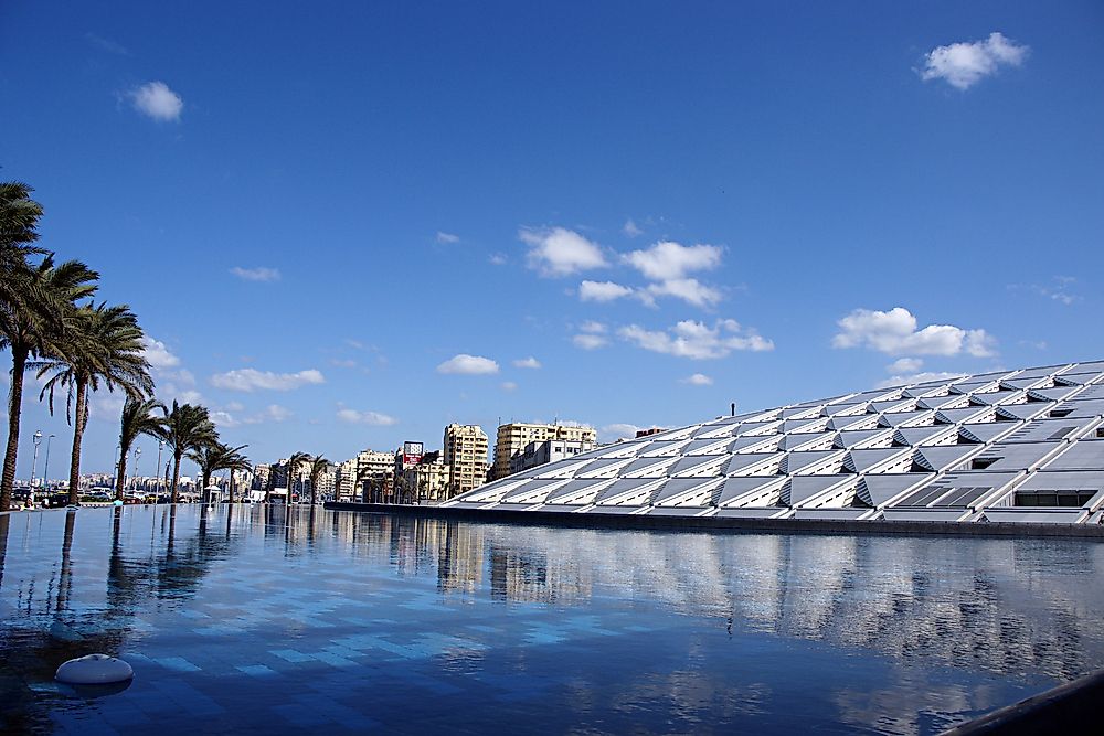 The Bibliotheca Alexandrina, Alexandria, Egypt.