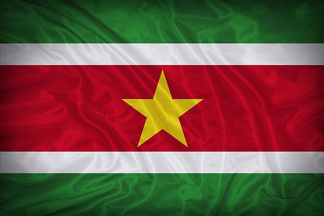 The flag of Suriname.