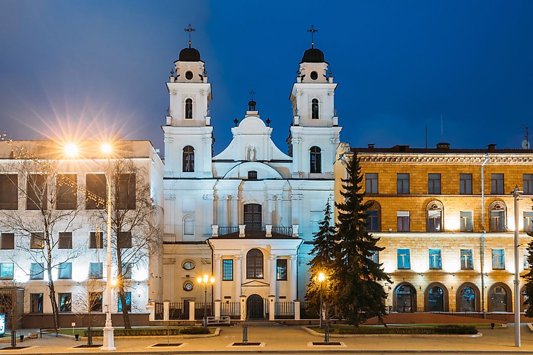 Cathedral of Saint Virgin Mary in Minsk, Belarus.