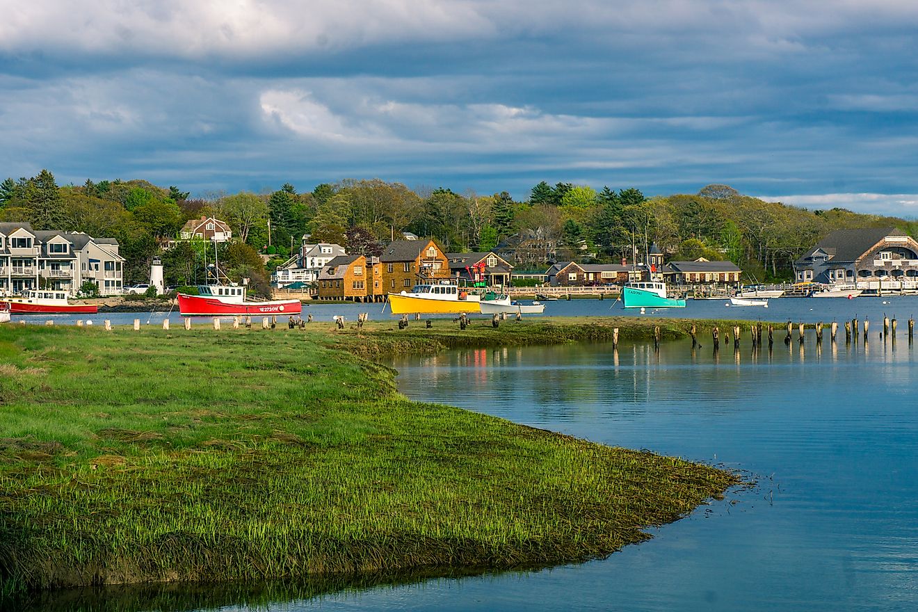 View from St Anthony's Monastery garden, Kennebunkport, Maine.