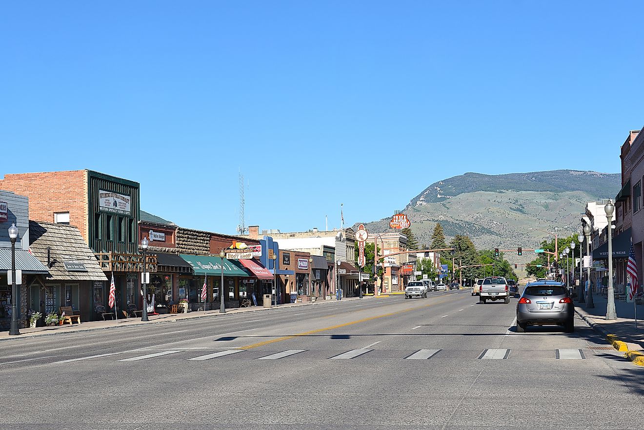 Sheridan Avenue in Cody, Wyoming.