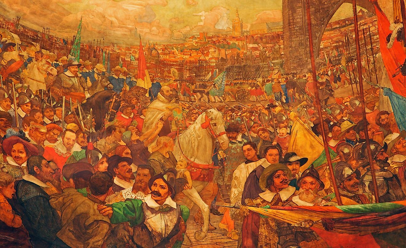 Entrance of Image of the Madonna into Prague after battle of the White Mountain by G. D. Cerrini 
