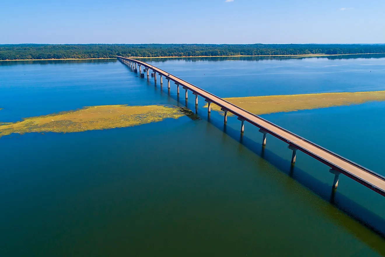 John Coffee Memorial Bridge on the Natchez Trace Parkway in Mississippi
