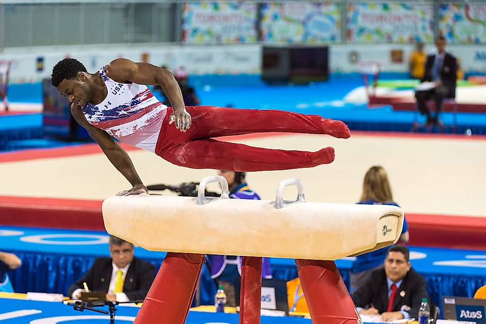 Marvin Kimble of the United States competes at the Pan Am games in Toronto. Editorial credit: Toronto-Images.Com / Shutterstock.com.