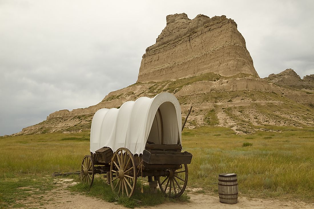 Scotts Bluff was an important landmark on the Mormon Trail. 