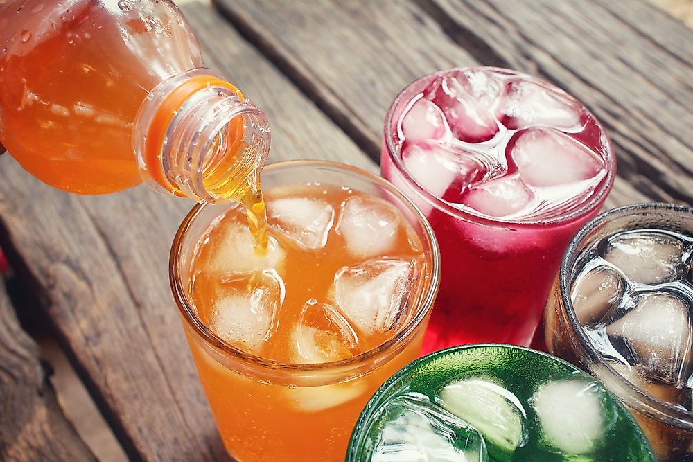 Soft drinks are popular around the world.
