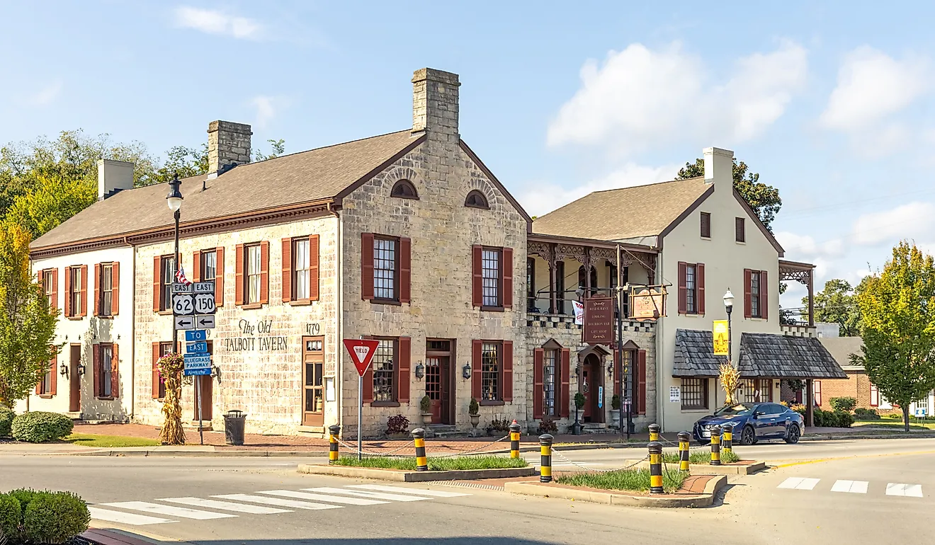 Old Talbott Tavern in Bardstown, Kentucky.