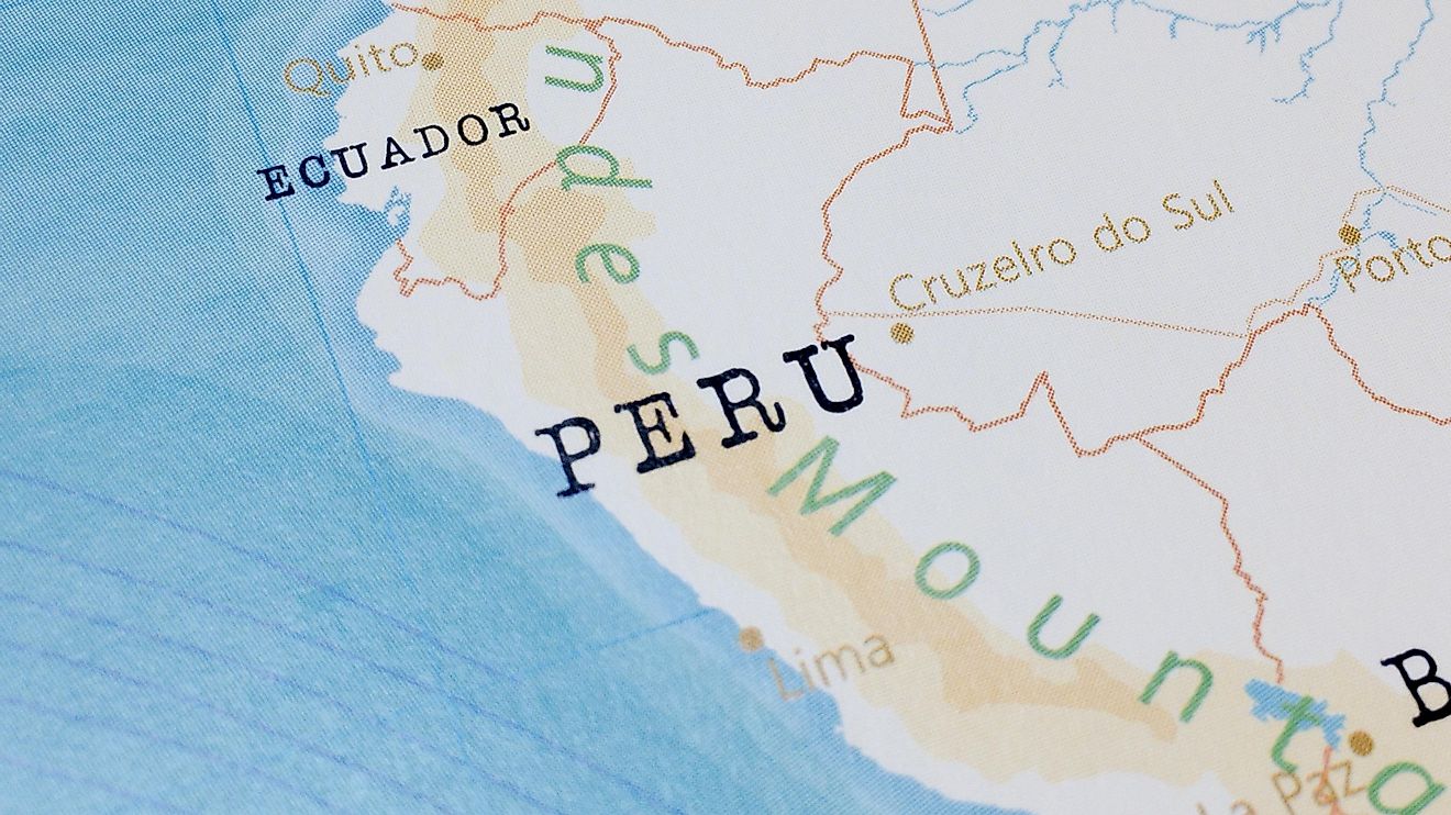 Map of Peru.