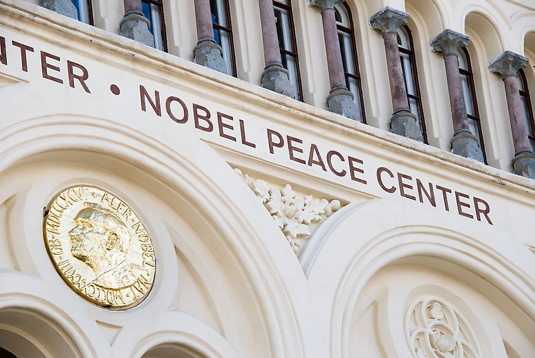 The Nobel Peace Prize in Oslo. Editorial credit: Ryan Rodrick Beiler / Shutterstock.com. 