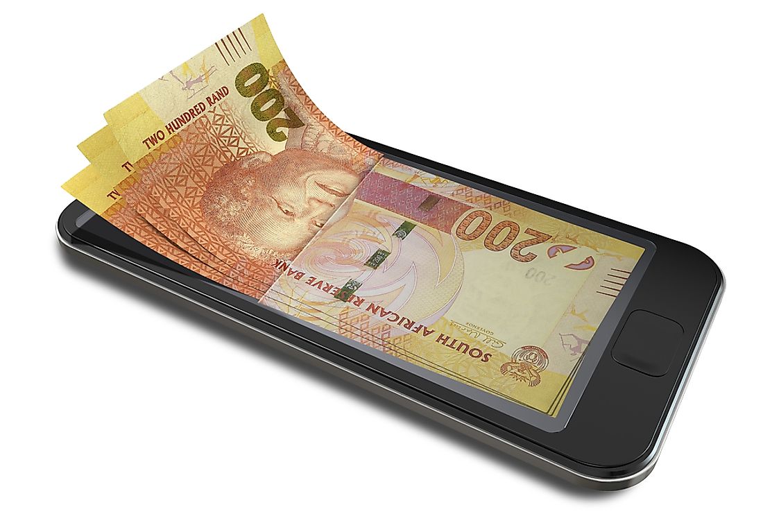 It is very common to send money via cellphone in Africa. 
