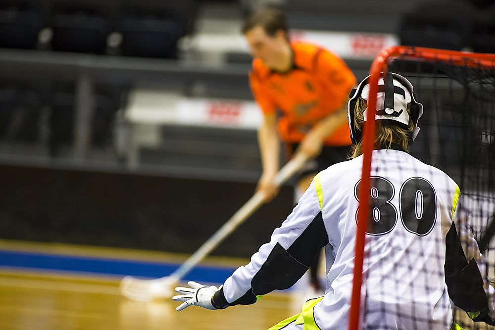 Every team in a game plays with two defenders, three attackers, and a goalkeeper.