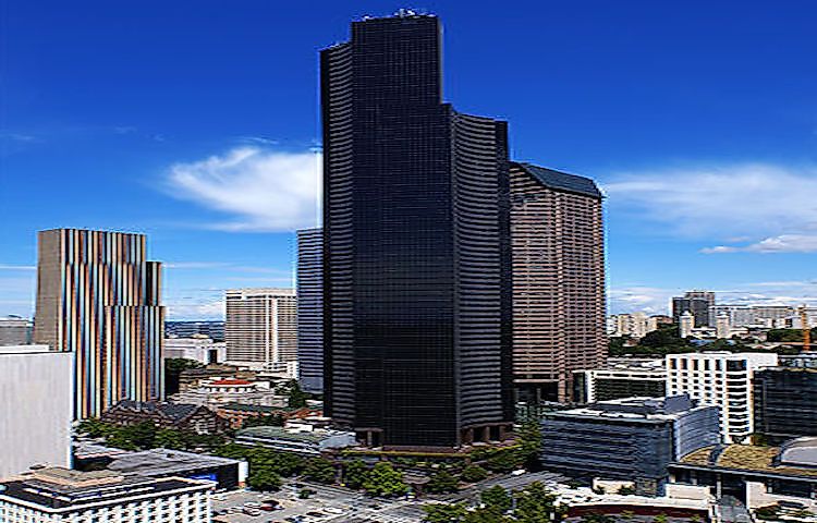 Columbia Center, seen from observation deck of Smith Tower.