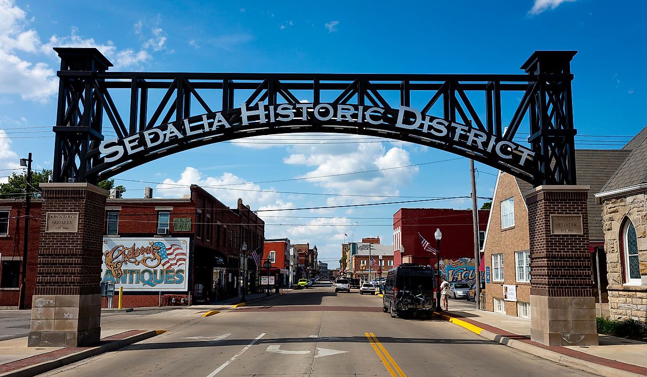 Sedalia Historic District in Sedalia, Missouri, USA. Editorial credit: Joseph Sohm / Shutterstock.com