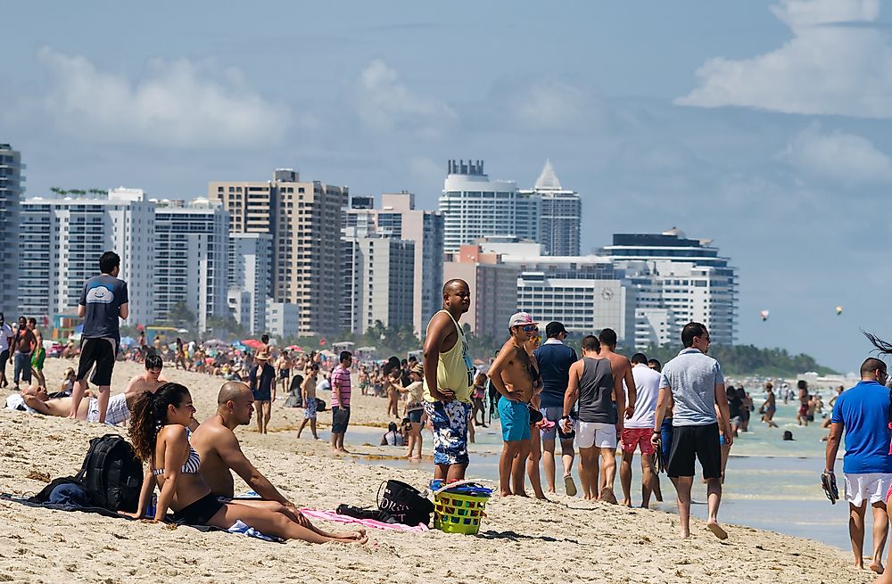 People in Miami Beach. Editorial credit: Alexey Rotanov / Shutterstock.com. 