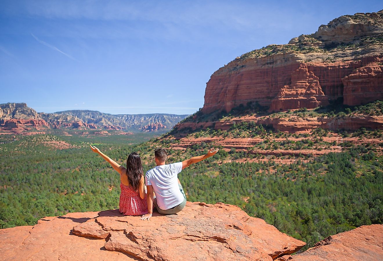 Scenic view panoramic landscape in Sedona, Arizona.