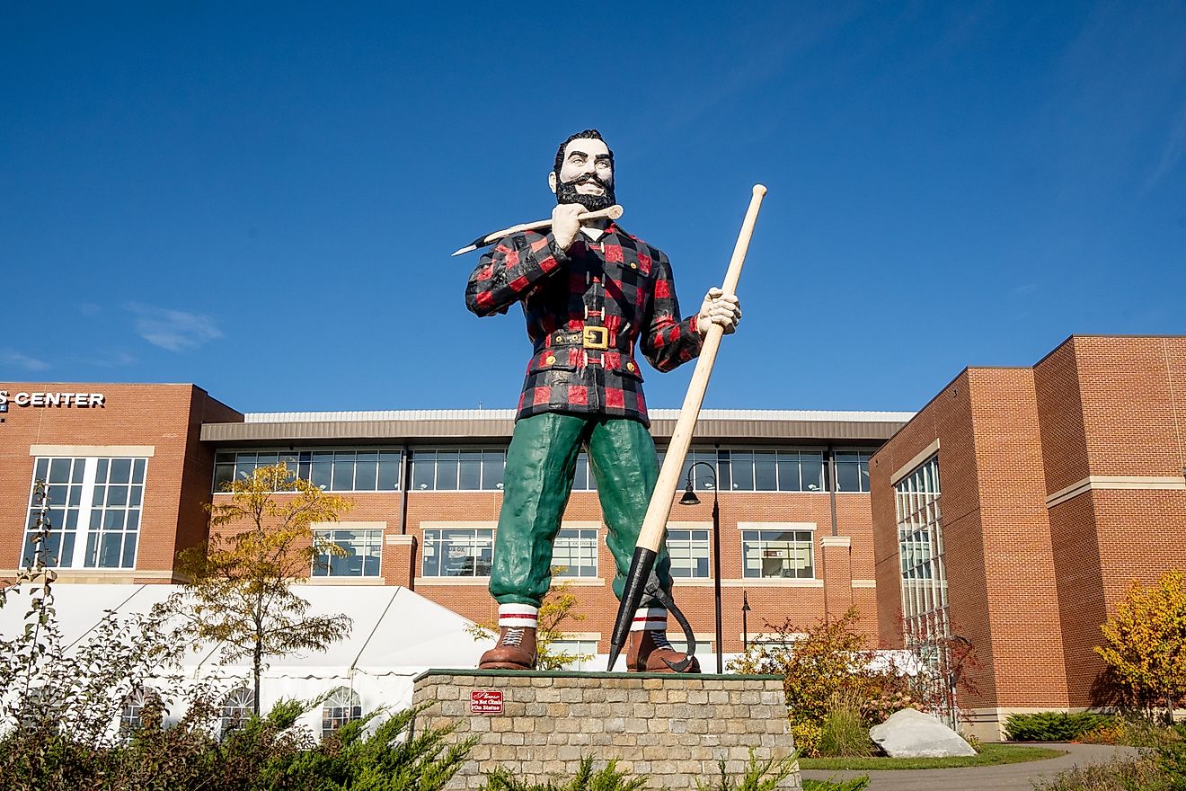 Paul Bunyan State in Bangor, Maine. Editorial credit: Brian Logan Photography / Shutterstock.com