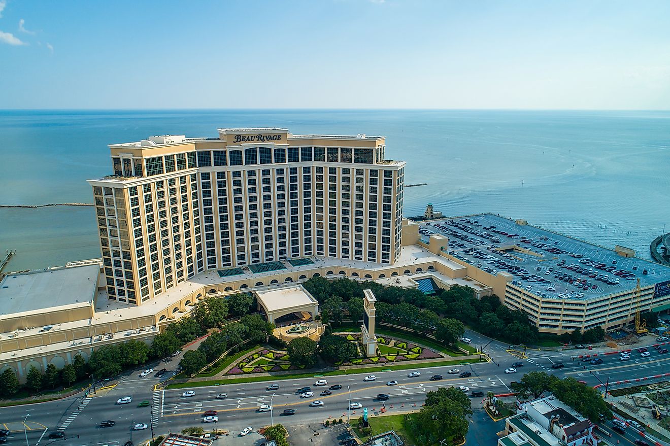 Aerial drone image of Biloxi. Editorial credit: Felix Mizioznikov / Shutterstock.com