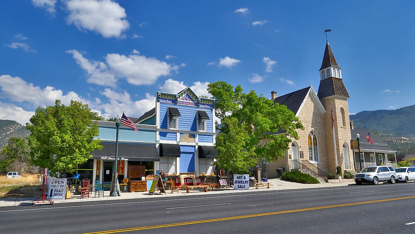 The scenic downtown area of Manti, Utah. Image credit: Christophe KLEBERT / Shutterstock.com