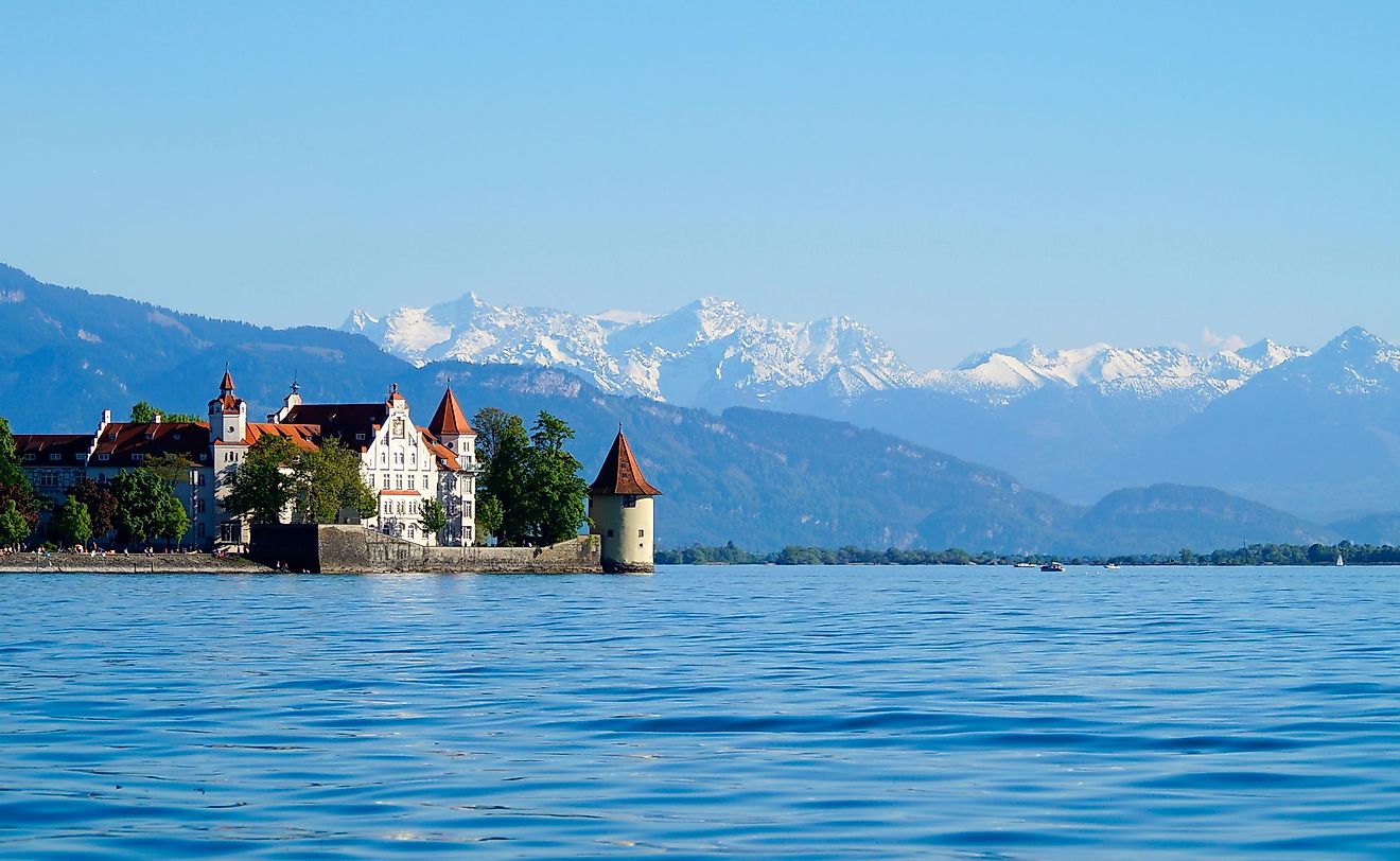Beautiful island of Lindau on Lake Constance.