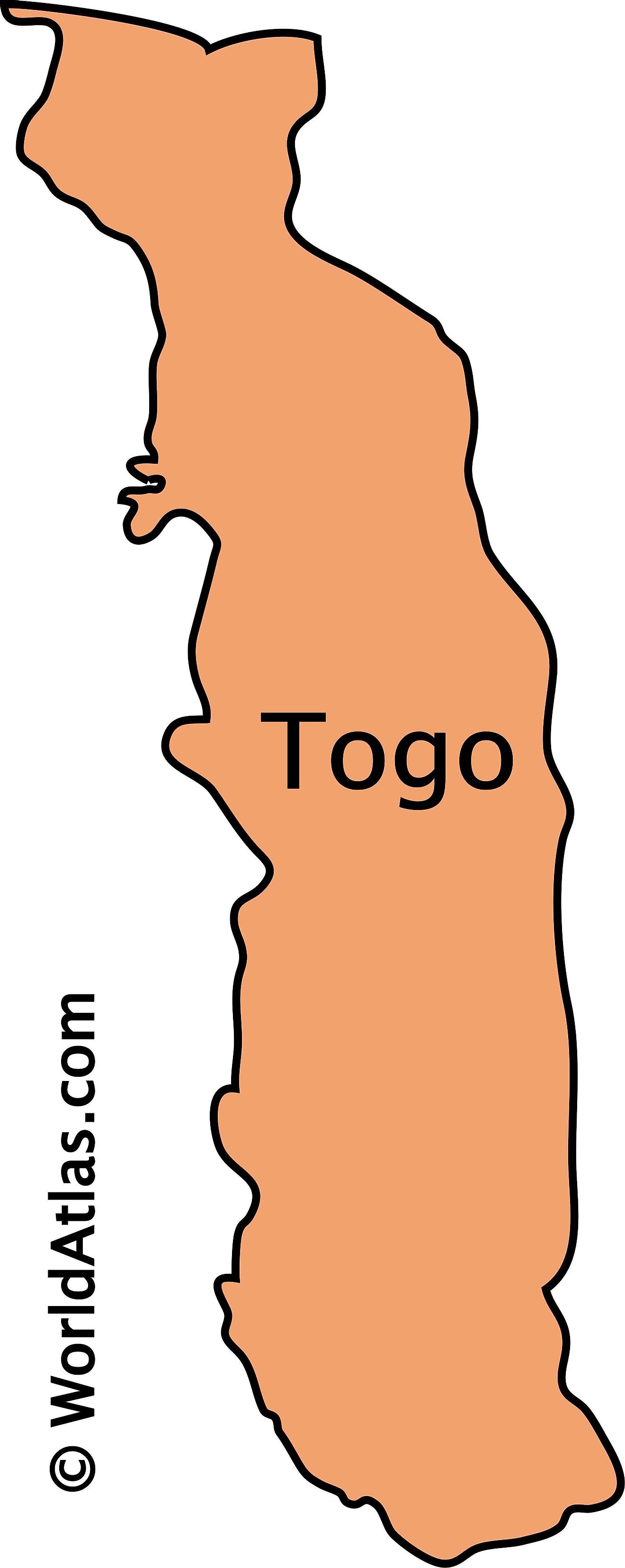 Outline Map of Togo