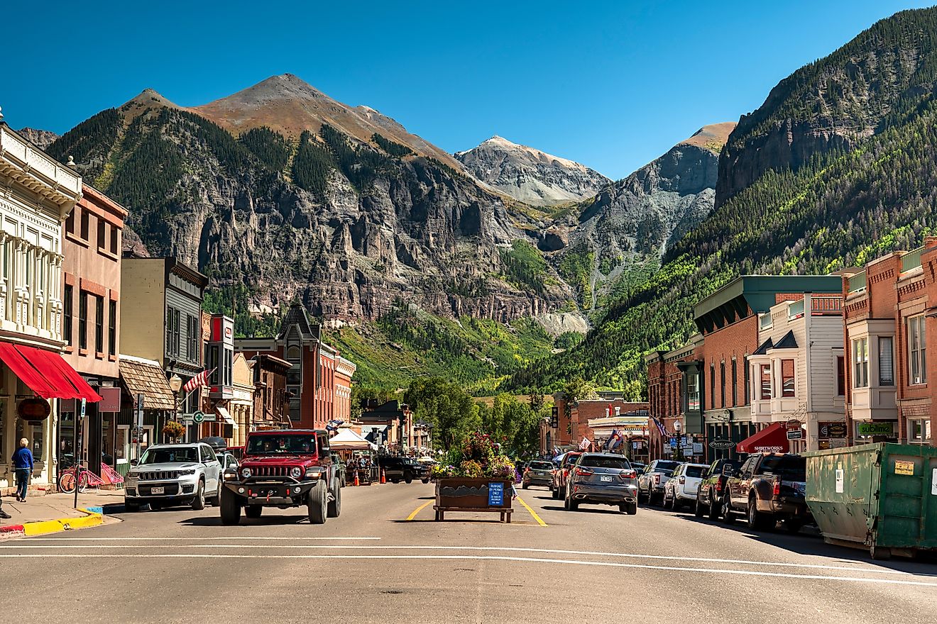 The stunning town of Telluride, Colorado.