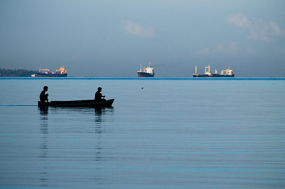 Boats in Timor-Leste.  Editorial credit: Jose_Matheus / Shutterstock.com. 