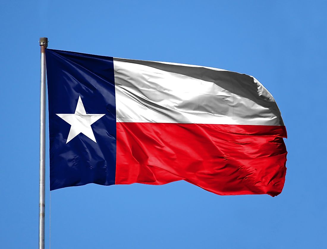 The flag of the Republic of Texas is today the flag of the state of Texas. 