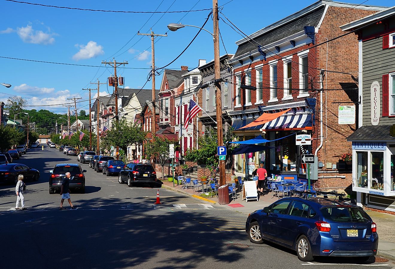 Downtown historic Clinton, Hunterdon County, New Jersey. Image credit EQRoy via Shutterstock