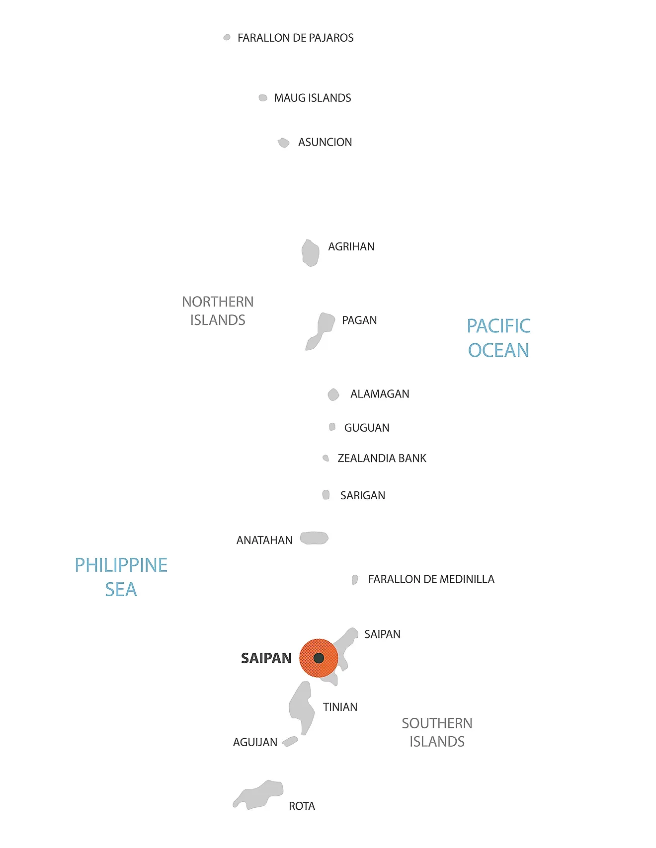 saipan map outline