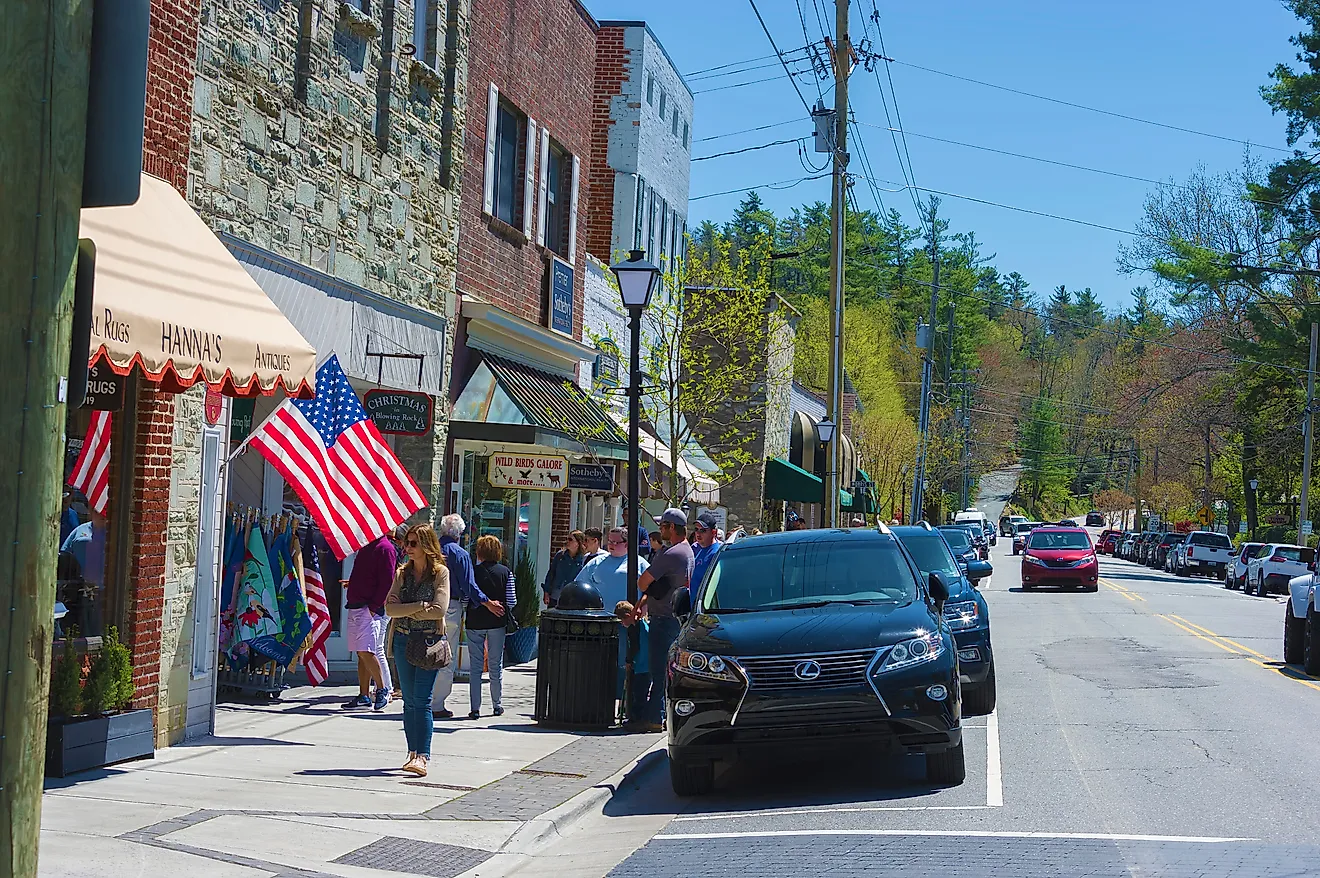 Downtown Blowing Rock. 