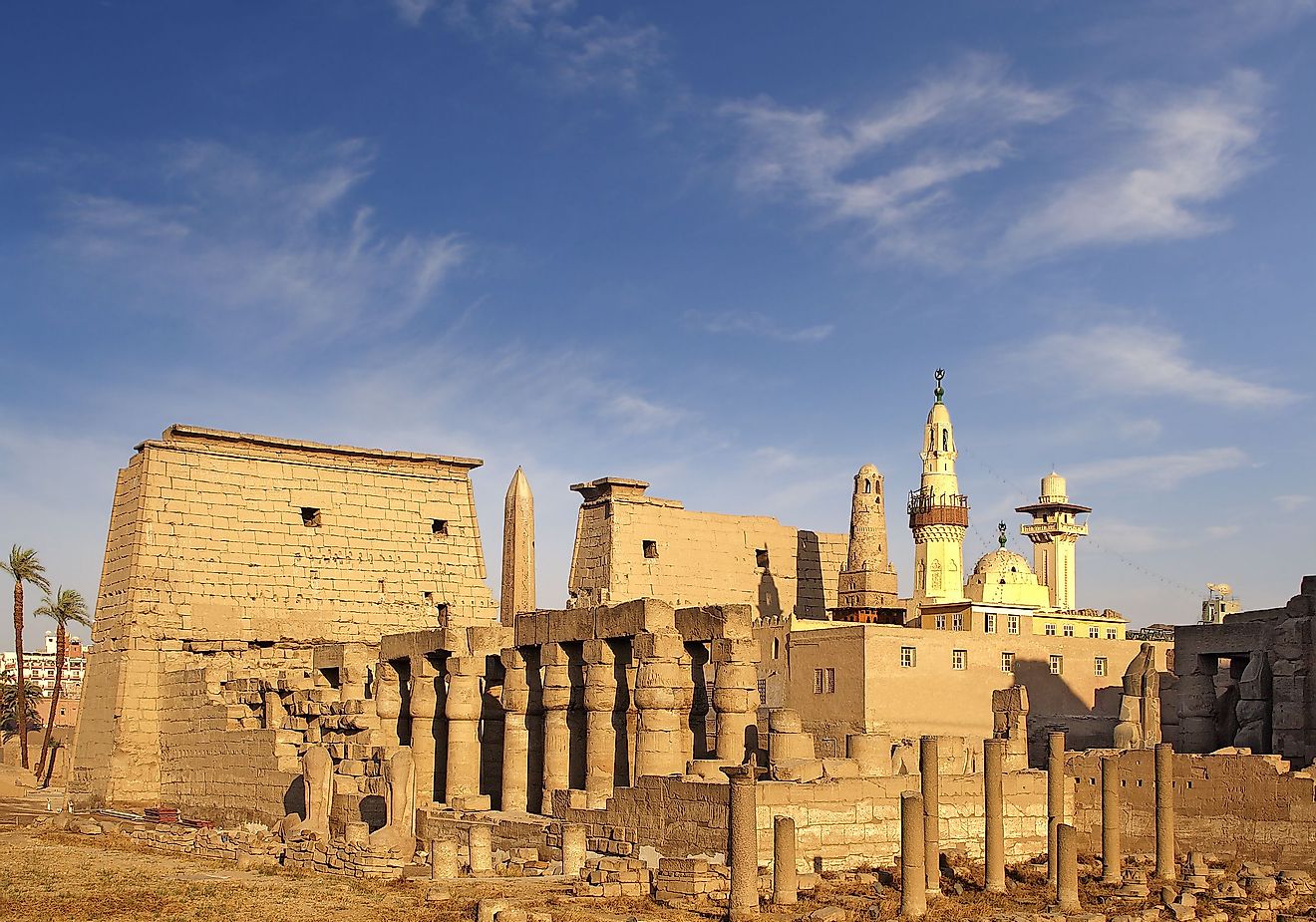 Luxor temple. Thebes, Egypt, UNESCO World Heritage Site. Image credit: Pecold via shutterstock