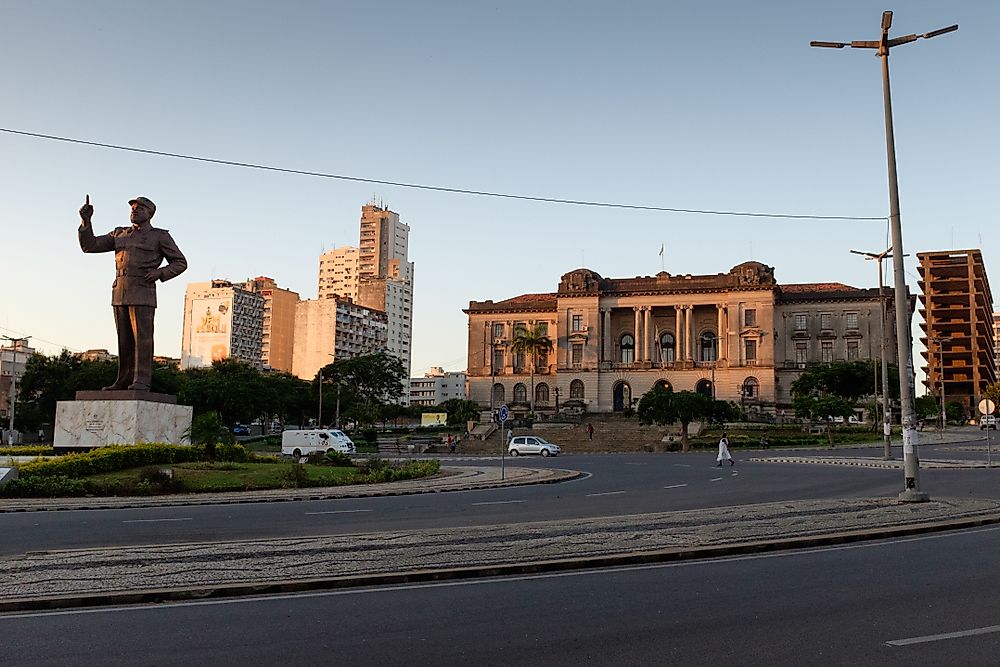 A statue of Samora Machel in Maputo, Mozambique. Editorial credit: Angus MacKinnon / Shutterstock.com.