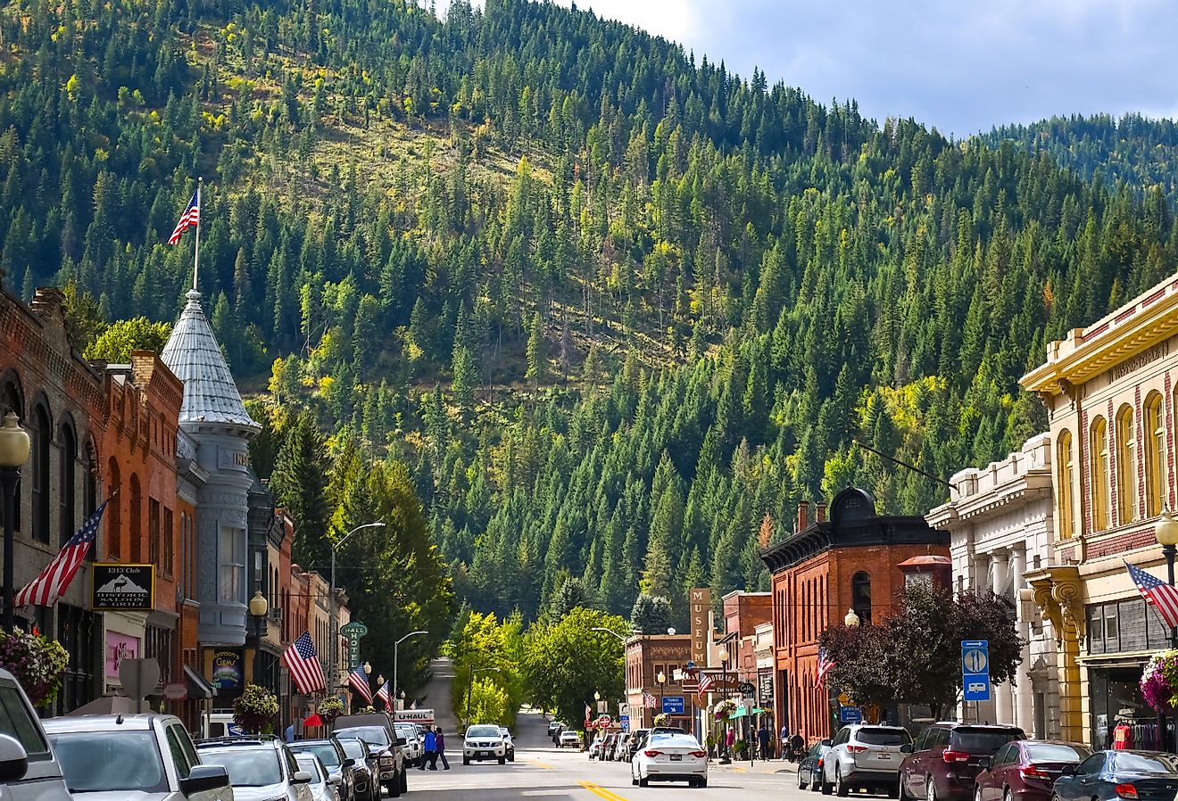 Main street of Wallace, Idaho. Image credit Kirk Fisher via Shutterstock