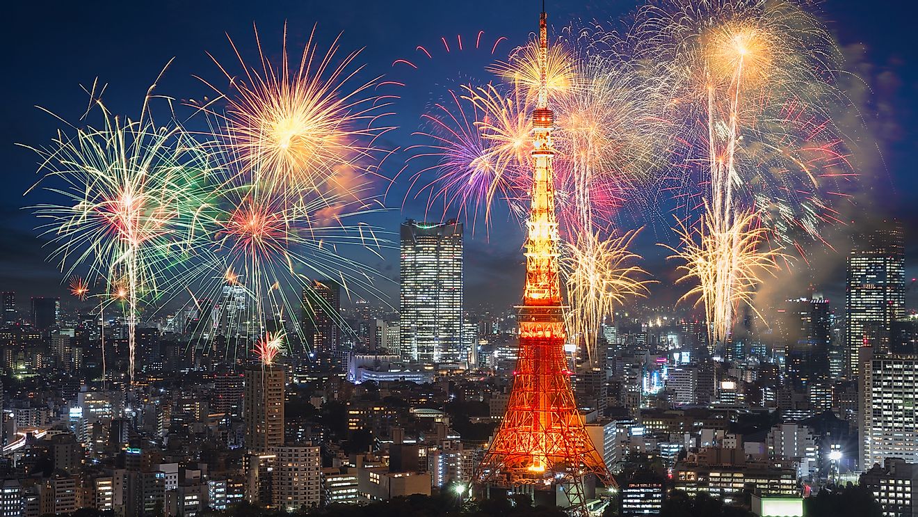 New Year celebrations in Tokyo, Japan, is a grand spectacle.