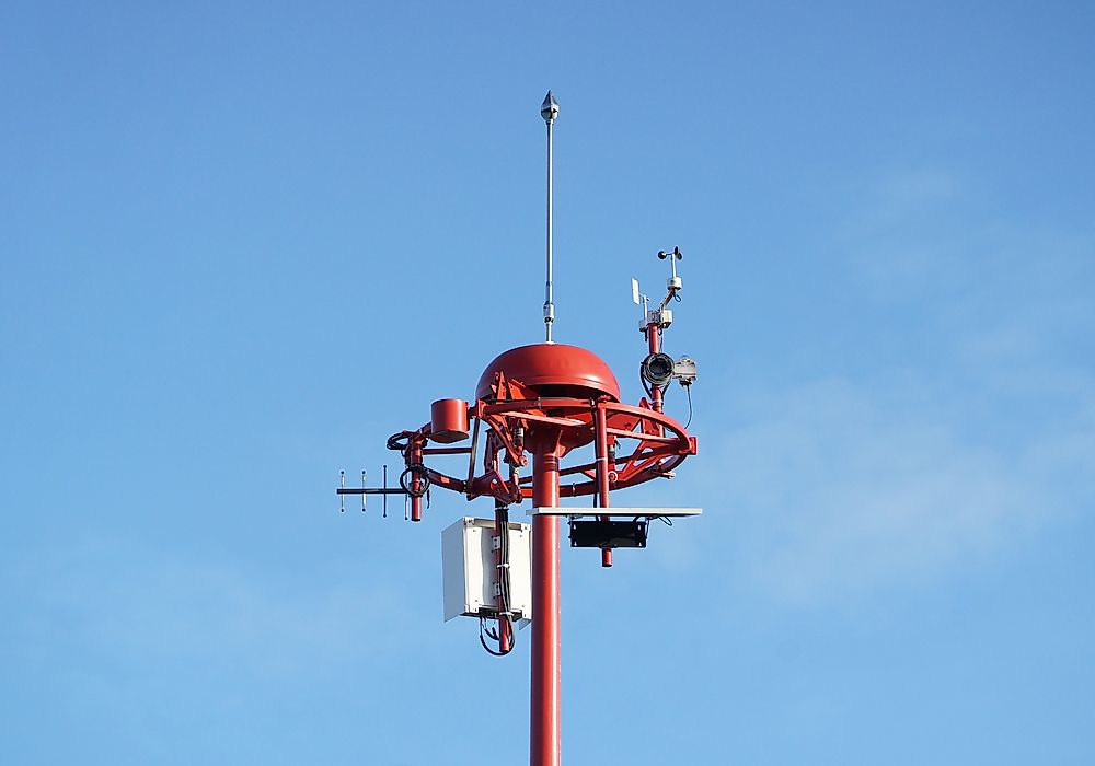 A weather measurement tool used for wind shear alerts. 