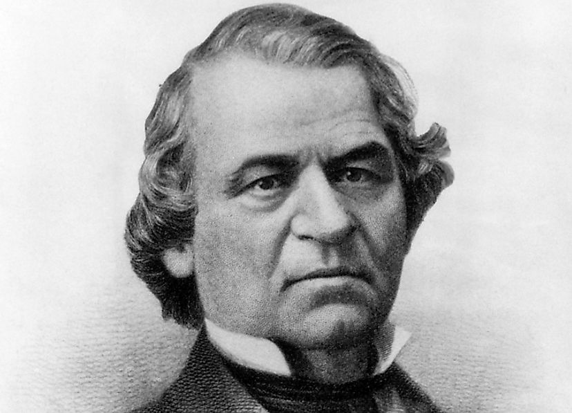 Johnson was Lincoln's Vice-President, coming to power after the latter's assassination and favoring a quick reconciliation with the former Confederate States.