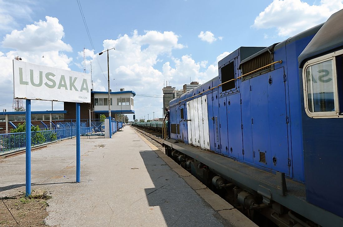 The train station at Lusaka, Zambia. 