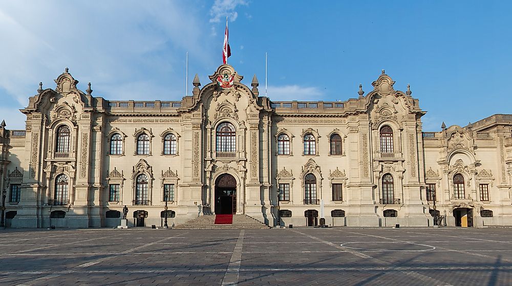 Government Palace in Lima, Peru. 