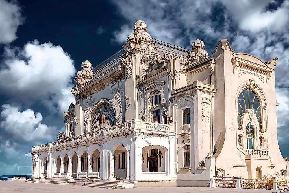 The famous Constanta Casino in Constanta, Romania. 