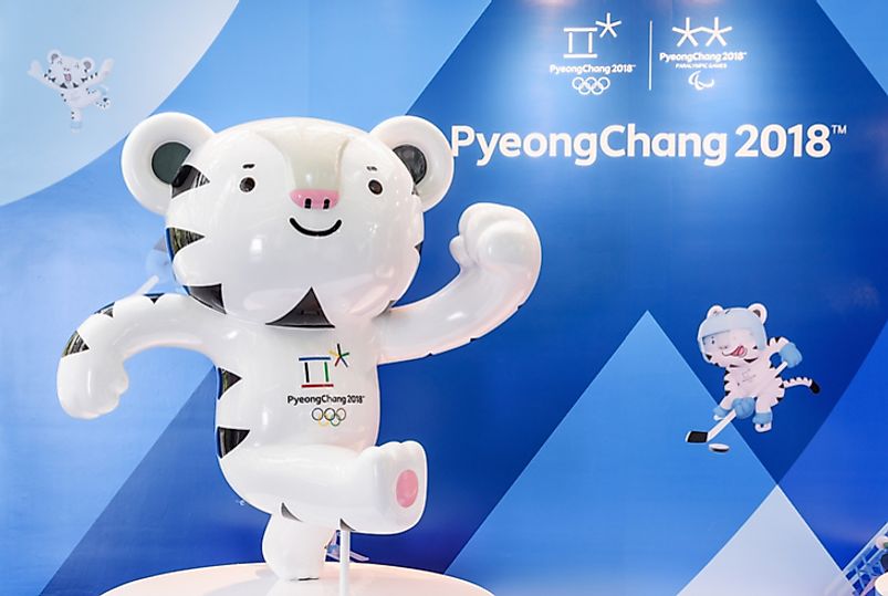 The 2018 Winter Olympic Games will be held in PyeongChang, South Korea. Editorial credit: Efired / Shutterstock.com