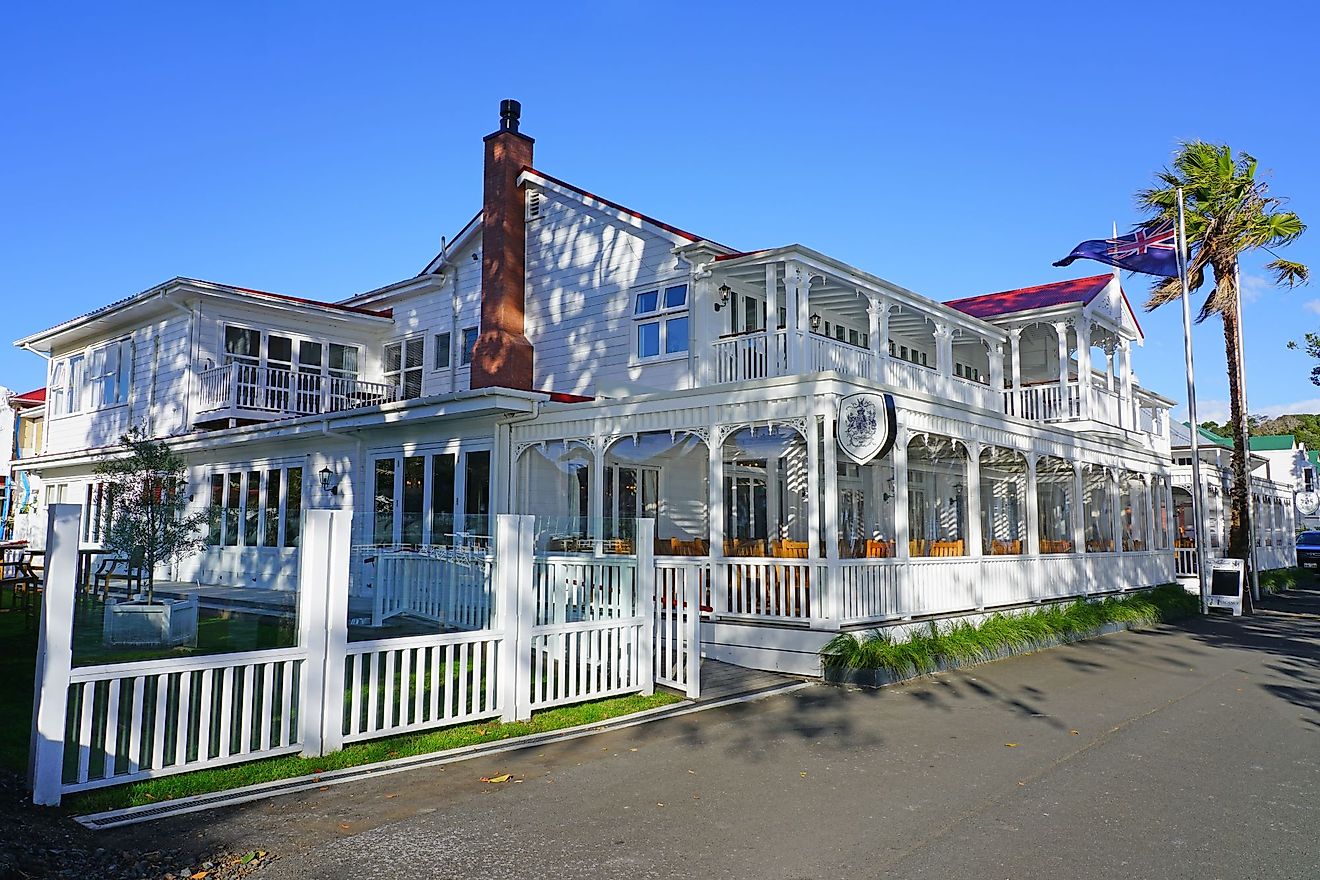The Duke of Malborough Hotel in Russell, New Zealand. EQRoy / Shutterstock.com