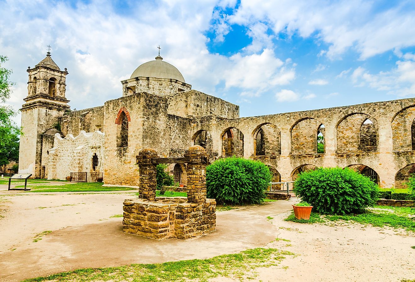 Mission San Jose in San Antonio, Texas.