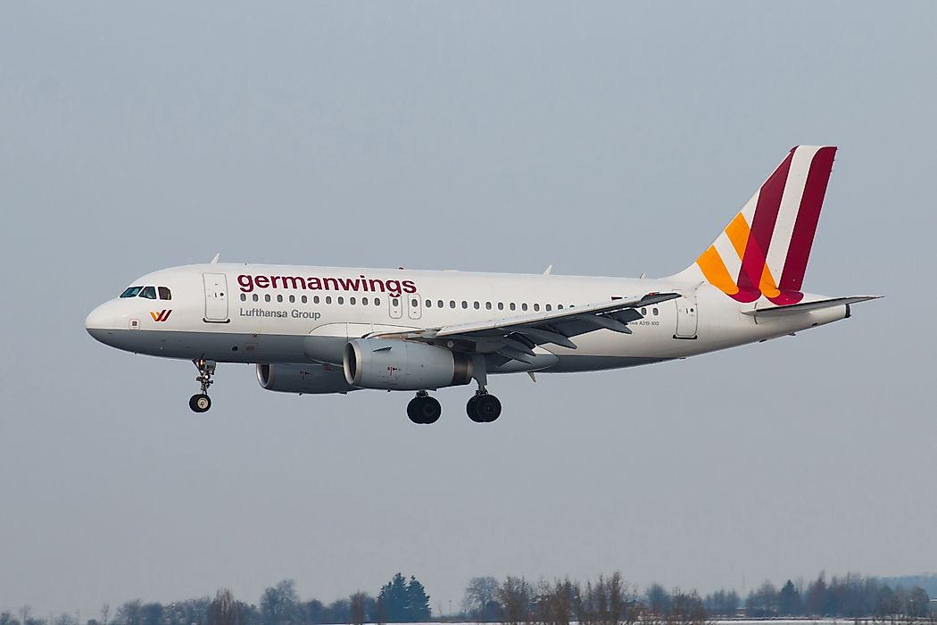 A Germanwings aircraft. Editorial credit: Rebius / Shutterstock.com.