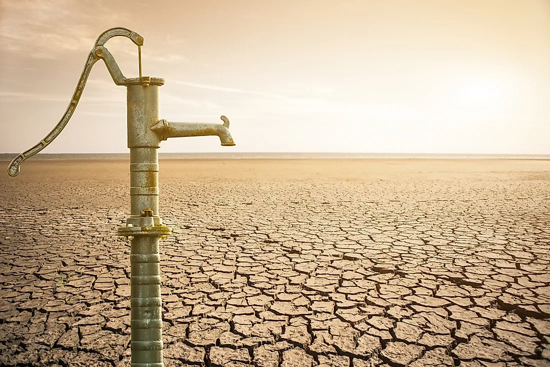 An insufficient supply of water is an example of scarcity. 