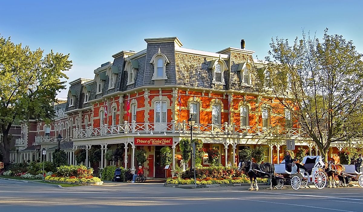 The shopping district of the town Niagara-on-the-Lake, Ontario, Canada. Image credit Dennis MacDonald via Shutterstock