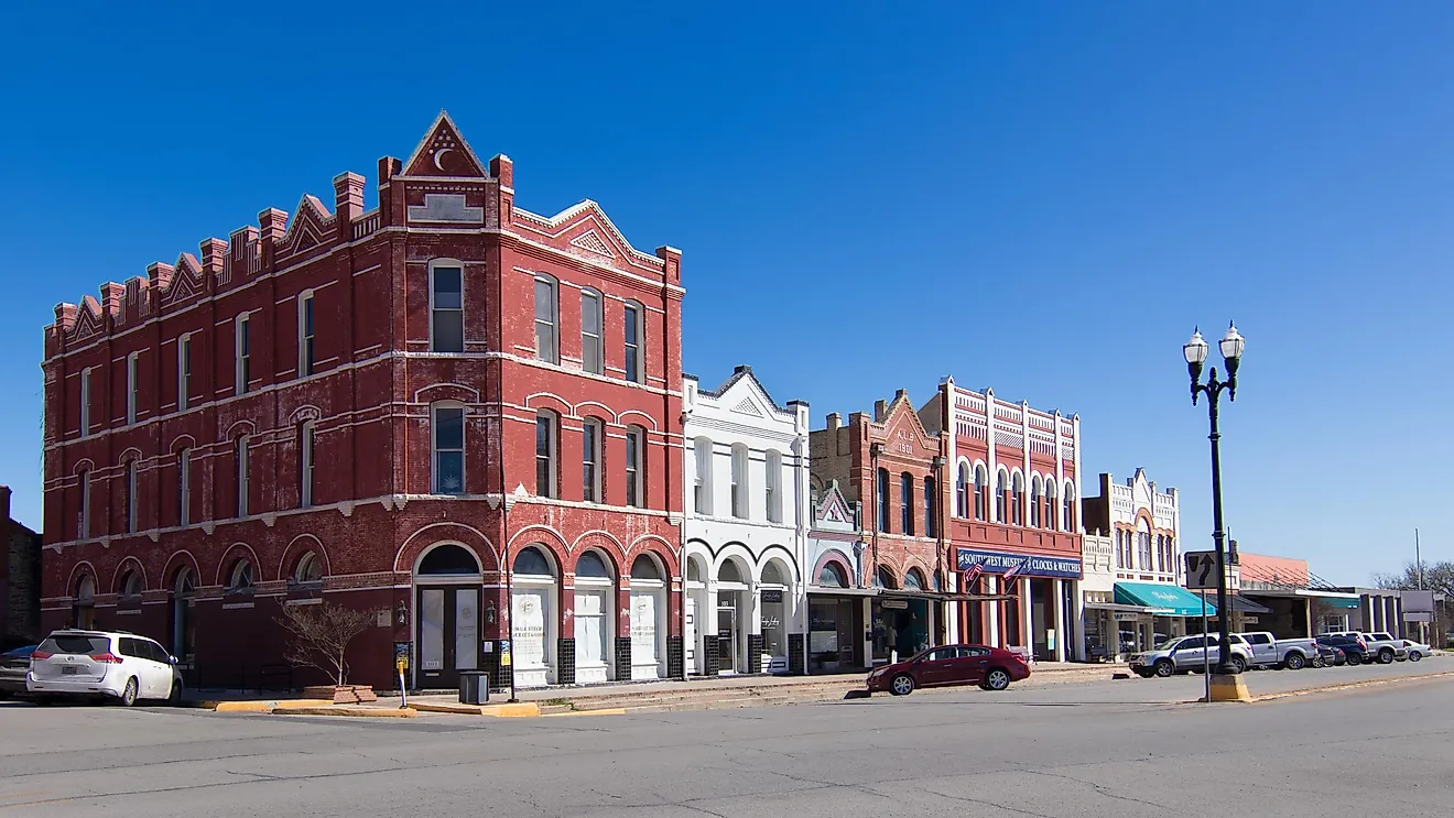 Street view in Lockhart, Texas. Editorial credit: Philip Arno Photography / Shutterstock.com