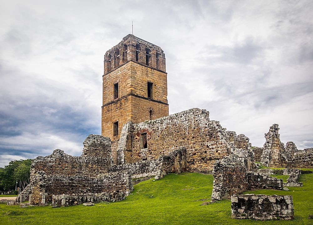 Ruins of Panama Viejo near Panama City, Panama. 