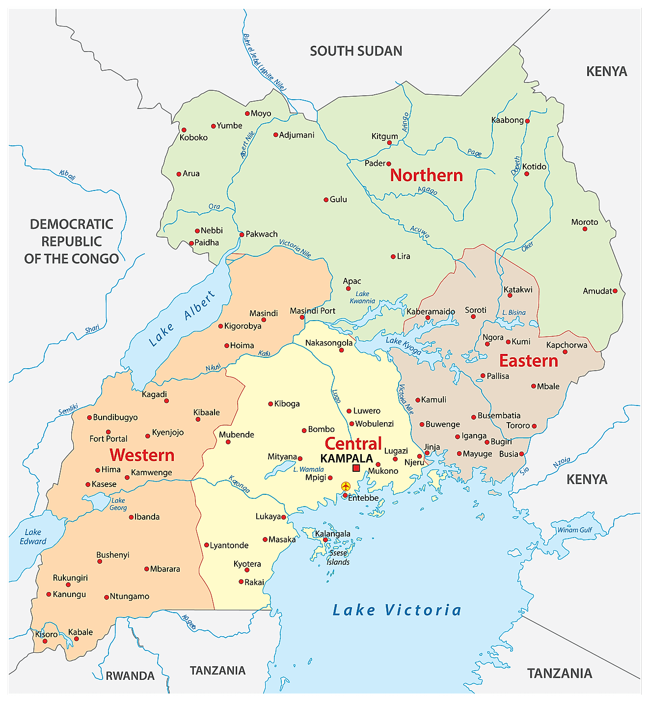 Mapas De Uganda Atlas Del Mundo