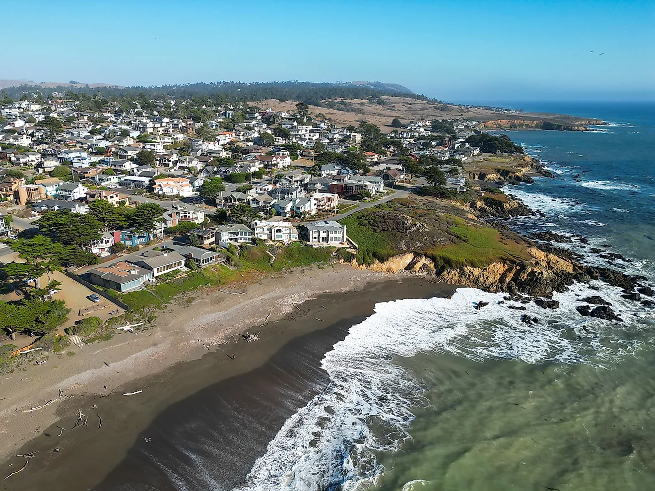A coastal community in Cambria California