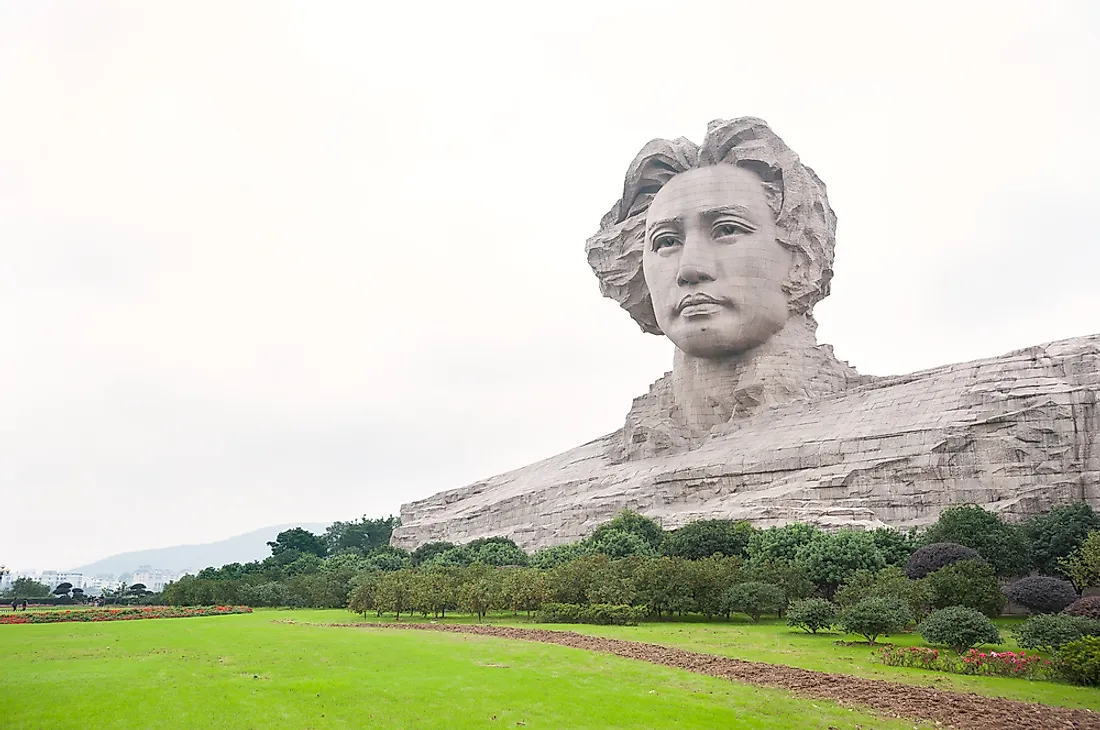 China's Chairman Mao, of whom there are multiple statues made, is often accused of having cultivated a "cult of personality". 